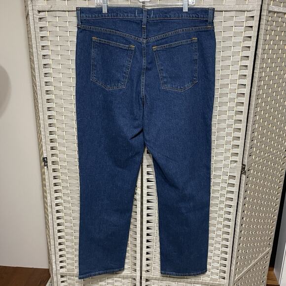 Abercrombie & Fitch The 90s Straight Women 16R Dark Blue Ultra High Rise NEW - Picture 2 of 10